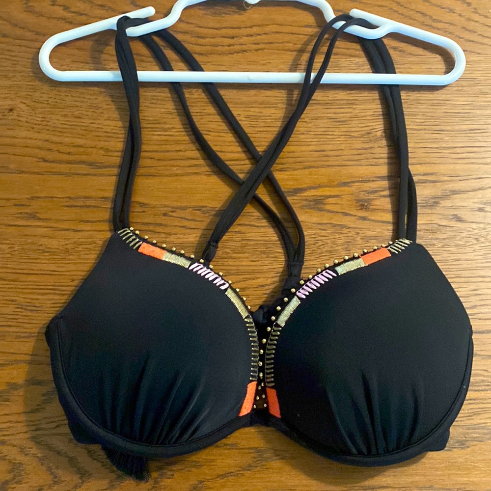 Victoria’s Secret “The Gorgeous” Bathing Suit top, 32B push up, never worn!